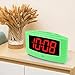 DreamSky Digital Alarm Clock with Snooze, 1.2 Inch Clear Led Digit Display with Dimmer, Simple Operate, Plug in Clock for Bedroom.