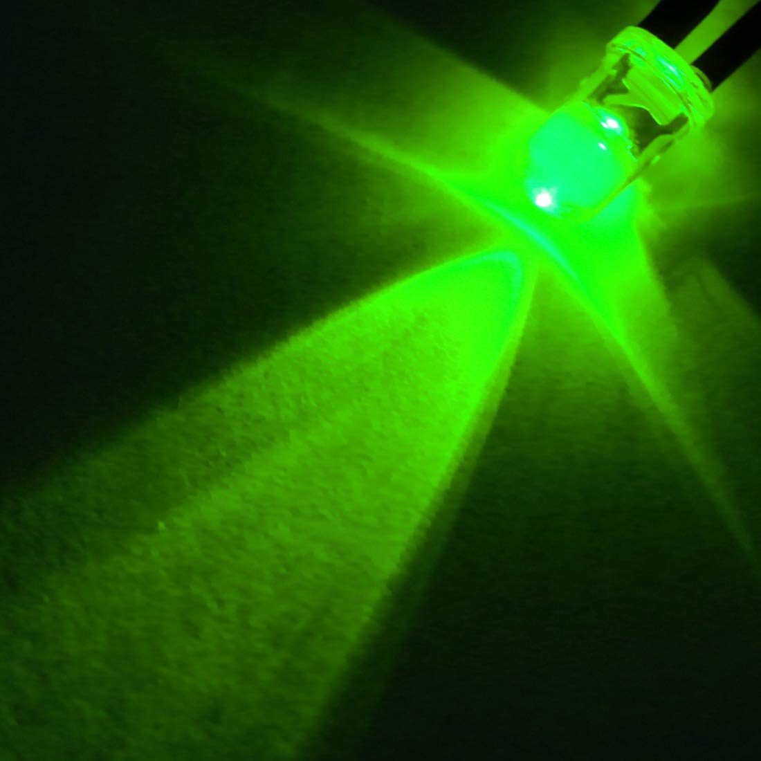 sourcing map 10Pcs 3mm Pre Wired LED, Green DC9-12V Clear Lens, Light Emitting Diodes - Image 5
