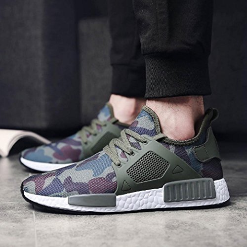 AIMTOPPY HOT Sale, Men's Lightweight Fashion Mesh Sneakers Breathable Athletic Outdoor Casual Sports Running Shoes (US:8.5, Green)