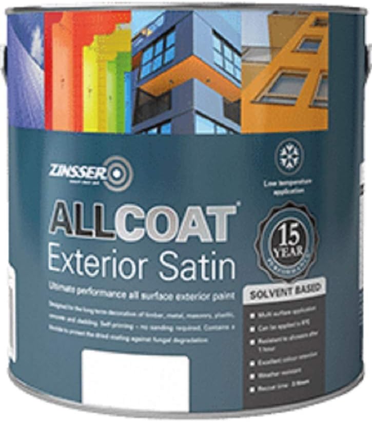 Zinsser AllCoat Exterior Satin (Solvent Based) Black 1