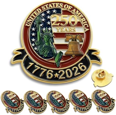 Amazon.com: USA 250th Anniversary Brooch Pin Eagle USA 250 Years