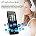 16GB Bluetooth MP3 Player with FM Radio/Voice Recorder, 60 Hours Playback, Lossless Sound,Metal Touch Button, 1.8 Inch Color Screen, HD Sound Quality Earphone, with an Armband, Black and Bluetooth
