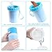 Paw Legend Portable Dog Paw Washer with Towel - Pet Paw Cleaner for Dogs,Cats Grooming with Muddy Paws - Comfortable Silicone Dog Feet Cleaner(Blue, L)