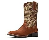 SUREWAY Cowboy Boots For Men - Mens Square Toe