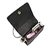 Small Crossbody Purse Wallet Pu Leather Bags with Bowknot Chain Strap for Women Shoulder Handbags (Black)