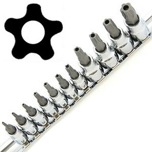 5-POINT TORX STAR TAMPER PROOF SECURITY BIT SOCKET SET