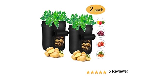 iTrunk Paquete de 2 Bolsas de Cultivo de Papa, Bolsa de 7 galones ...