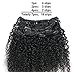 Ms Fenda Brazilian Remy Virgin Hair Kinky Curly 3B 3C Natural Color African American Clip In Hair Extensions 120Gram 7Pcs/Set(24