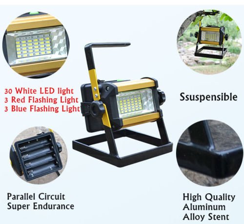 High Power Light Upgrade 30+3+3 LEDs Multi task Lighting Adjustable WTP Design Emergency Roadside SOS Signal Car Home Necessary Tools Suit for Outdoor Camping, Fishing, Garage Etc. APL-6 - Thumbnail 5