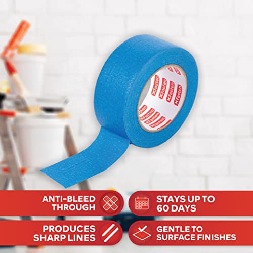 XFasten Blue Painter's Tape, 2 Inch x 60 Yards (24Pack) Blue Painters