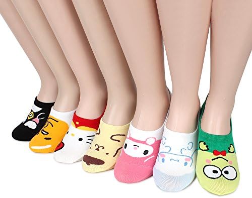 Japanese Cartoon Crayon Shin Chan Sanrio Kawaii Socks With INTYPE Pouch (S_noshow(Lb) 7pairs)