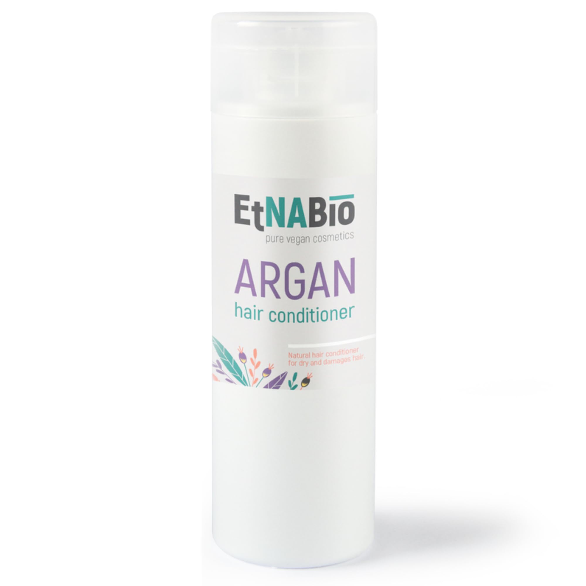 ELEK EtnaBIO Natural Argan Oil Hair Conditioner 200 ml - Any Hair Type Hair Care - Sensitive Scalp - Natural Hair Care - Conditioner for Softening - Vegan Hair Conditioner with Hair Oil - Long Hair