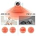 HD Home Security Camera, Wireless WiFi Camera with an Additional 5db Powerful Antenna for Home Monitor, Pan/Tilt Control, 4X Digital Zoom, Night Vision-White