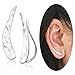Ear Climber Crawler Cuff Earrings - 925 Sterling Silver