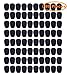 GCOA 80 Pack Headset Microphone Windscreens - Microphone Foam Cover for Lapel, Lavalier, and Microphones, Mini Size,Black