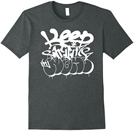 Mens keep writing my Name - graffiti bombing white Large Dark Heather