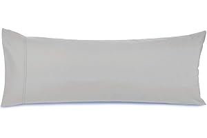Nestl Body Pillow Cover – Soft Body Pillow Pillowcase – Lightweight Light Gray Pillowcase – Microfiber Body Pillow Case Cover – 20x54 Inches – Envelope Closure