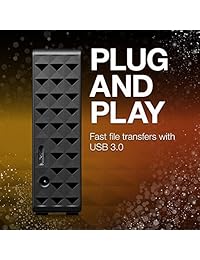 Disco duro externo de escritorio USB 3.0 Seagate Expansion, Negro