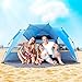 ENKEEO Pop Up Beach Tent, Automatic Easy Set Up Family Tent Instant Sun Shelter, with UPF 50 Plus Sun Protection, Full Privacy Door & Sitting Mat and Carry Bag for Outdoor Camping, Fishing, Hiking