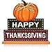 Gift Boutique Thanksgiving Decorations Table Topper 3 Pack Give Thanks Happy Harvest Decor Fall Autumn Turkey Pumpkin Centerpiece Indoor Home Accessories