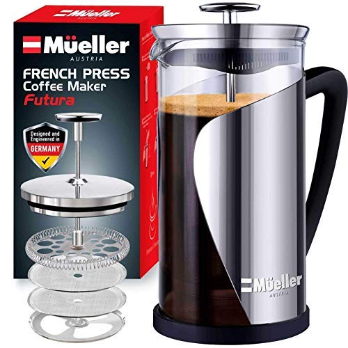 Mueller French Press Coffee, 20 Heavier Duty Stainless Steel Frame