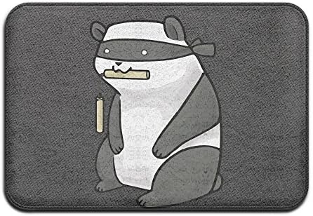 Fashions Cool Ninja Panda Play Nunchaku Personalized Indoor/Outdoor Doormats