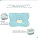 Baby Pillow For Newborn Breathable 3-Dimentional Air Mesh Organic Cotton, Protection for Flat Head Syndrome Bambi Blue