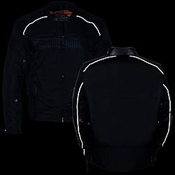 Milwaukee Leather MPM1735 Men's Black Textile