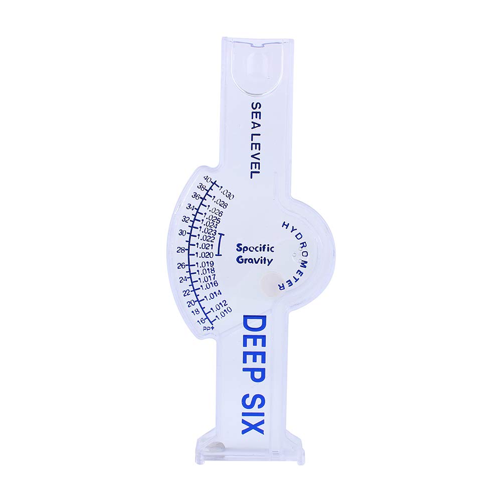 Aquarium Salinity Meter, Fish Tank Salt Water Salinity Meter Sea Water Hydrometer Seawater Densitometer for Pool Aquarium Water Specific Gravity Test