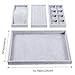 Valdler Velvet Stackable Jewelry Tray Showcase Display Storage Box