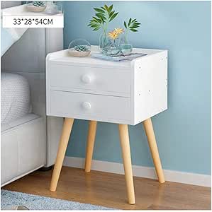 QYJpB Mesita de Noche de Madera con cajón Mesita de Noche Dormitorio