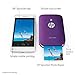 HP Sprocket Portable Photo Printer, Print Social Media Photos on 2x3 Sticky-Backed Paper - Purple (Z9L25A)