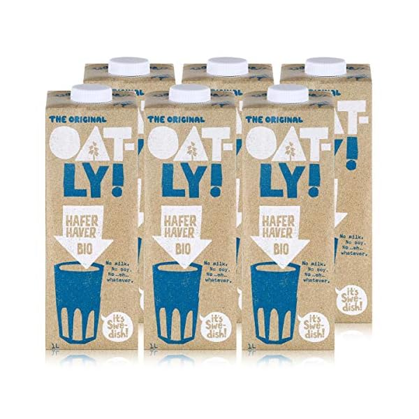 Oatly - Haferdrink Bio - Packung mit 6 (6 x 1 Liter)