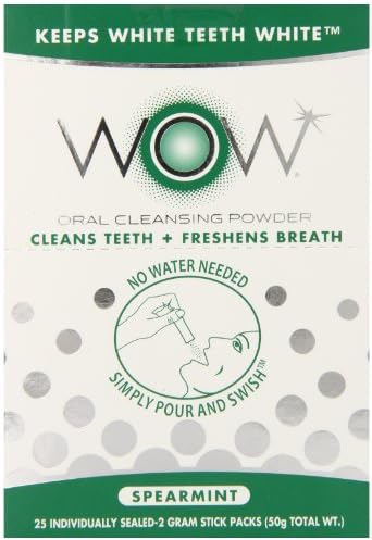 Wow Oral Rinse Powder, Spearmint, 25 Count