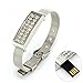16GB Crystal Watch USB Flash Drive with (Silver)