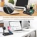 Wireless Charger.ZIKU 6 in 1 Aluminum Alloy 80W 14A 5-Port USB Wireless Charging Stand Station Dock for Airpods 1/2 Apple Watch 4/3/2/1 iPhone X/XS/XR/Xs Max/8/8 Plus-Built-in Adapter(Black)