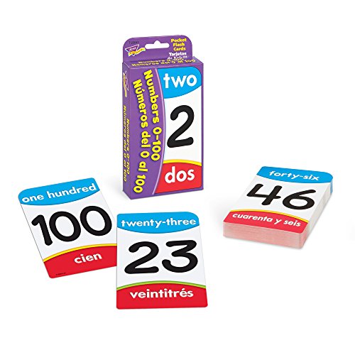 Numbers 0-100/Numeros del 0 al 100 Pocket Flash Cards