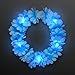 Blue LED Hawaiian Lei Floral Headband Light Up Flower Crown
