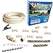 mistcooling - Patio Misting Kit Assembly - Make Your own Misting System - Easy to Build and Install - 5 Minute Installation (36Ft - 8 Nozzles)