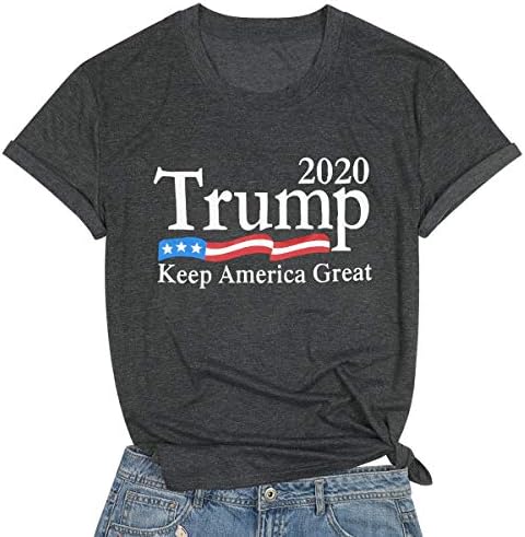 FASHGL Trump Keep America Great T Shirt for Women 2020 Trump Supporters Tees Slogan Printing Short Sleeve Top FASHGL Trump Keep America Great T Shirt for Women 2020 Trump Supporters Tees Slogan Printing Short Sleeve Top
