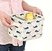 Yonger Storage Bag Portable Linen Cotton Basket Fashion Square Storage Box Cosmetics Pouch Home Storage Case