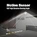LED Outdoor Flood Security Light with Motion Sensor, 20W, 2 Head, BBOUNDER Waterproof White Motion Light, 5000K (2 Pack)