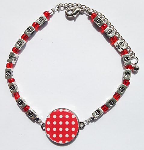 Golf Ball Marker Ankle Bracelets - Variety Of Colors Available (Berry Red)