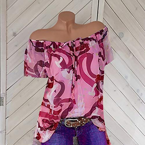 Limsea Short Sleeve and Long Sleeve Round Neck Triple Color Block Stripe T-Shirt Casual Blouse Womens Loose Blouse Short Sleeve V Neck Button Down T Shirts Tie Front Knot Casual Tops - Thumbnail 2