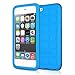 [2 Pack] Apple New iPod touch (6th Gen) Case- OMOTON Silicone Shock-Proof Case Cover for iPod touch 6 (2015 Julyd) (Blue)