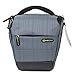 Evecase Camera Case Digital SLR/DSLR Professional Camera Shoulder Holster Bag for Compact System, Hybrid, Mirrorless, Micro 4/3 and High Zoom Camera - Gray