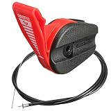 Podoy Lawn Mower Throttle Cable Universal 65" Control Switch Lever Handle Kit for Electric Petrol Lawnmowers