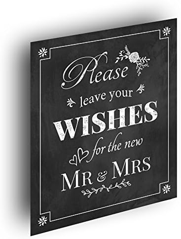 Stamp The Envelope Chalkboard Wedding Print, Guestbook Wedding Print UNframed to Be Used for A Sign, 8 x 10 Rustic Chalkboard Wedding Print