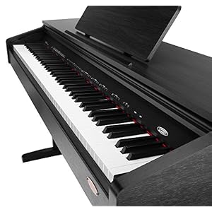 Classic-Cantabile-DP-210-SM-E-Piano-SET-inkl-Bank-Kopfhrer-Schule-Digitalpiano-88-Tasten-Hammermechanik-Kopfhreranschlsse-USB-Metronom-3-Pedale-Piano-fr-Anfnger-inkl-Noten-schwarz