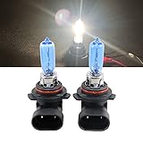 NSLUMO 1 Pair 9012 LL HIR2 HIR PX22d 9012 12V 55W 6500K Xenon White Halogen Car Lamps Auto Bulbs For Chrysler 200 300 Ford Edge GMC (9012 12V 55W)